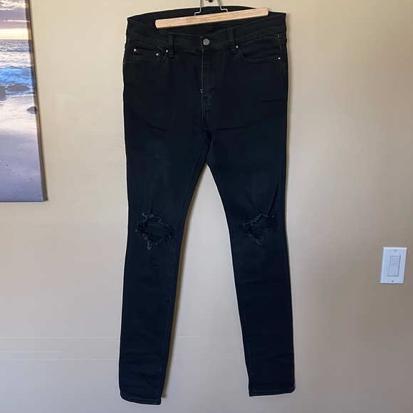 MNML M1 Distressed Denim Black - Picture 1 of 8